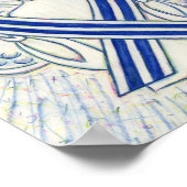 ALS Awareness Ribbon Angel Art Print Poster (Hoek)