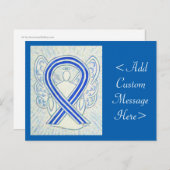 ALS Awareness Ribbon Angel Custom Art Briefkaart (Voorkant / Achterkant)