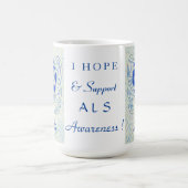 ALS Awareness Ribbon Angel Custom Mok (Center)
