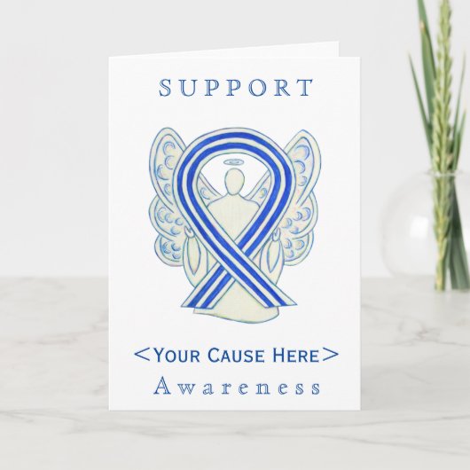 ALS Awareness Ribbon Angel Gepersonaliseerd Card Kaart (Voorkant)