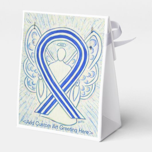 ALS Awareness Ribbon Angel Party Favor Boxes Bedankdoosjes (Achterkant)