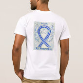 ALS Awareness Ribbon Angel T-Shirt Apparel (Achterkant)