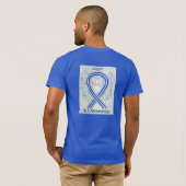 ALS Awareness Ribbon Angel T-Shirts Apparel (Achterkant volledig)