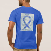 ALS Awareness Ribbon Angel T-Shirts Apparel (Achterkant)