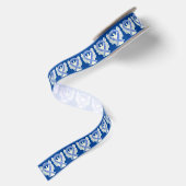 ALS Awareness Ribbon Angels Custom Art Design Satijnen Lint (Achterkant)