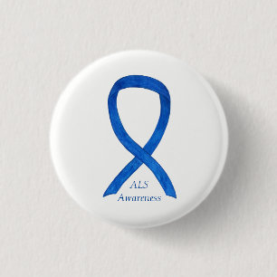 ALS Awareness Ribbon Custom Art Pin Ronde Button 3,2 Cm