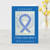 ALS Awareness Ribbon Gepersonaliseerd Angel Card Kaart (Gele Bloem)