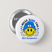 ALS Awareness Ribbon Support Giften Ronde Button 5,7 Cm (Voorkant /achterkant)