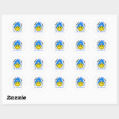 ALS Awareness Ribbon Support Giften Ronde Sticker (Vel)
