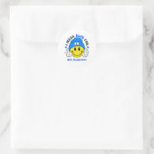 ALS Awareness Ribbon Support Giften Ronde Sticker (Tas)