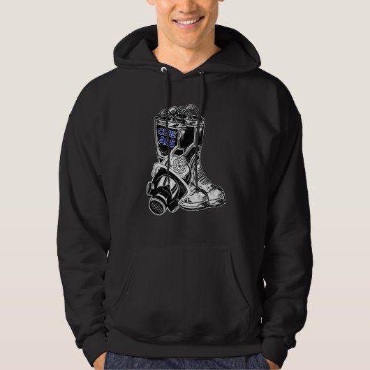 Als Awareness Show Support Love of Firefighter Pa Hoodie (Voorkant)