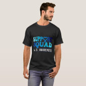 Als Awareness Support Team Groovy Als Waarschuwing T-shirt (Voorkant volledig)