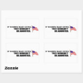 Als baby's pistolen hadden... zouden ze niet geabo rechthoekige sticker (Vel)