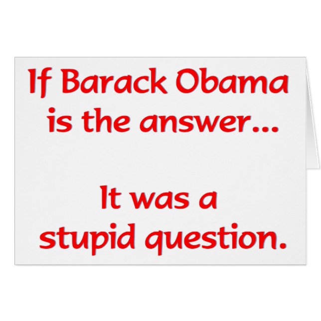 Als Barack Obama het antwoord is... (Voorkant Horizontaal)