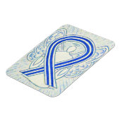 ALS BEWUSTMAKING Ribbon Angel Custom Magnet Gift Magneet (Linkerzijde)