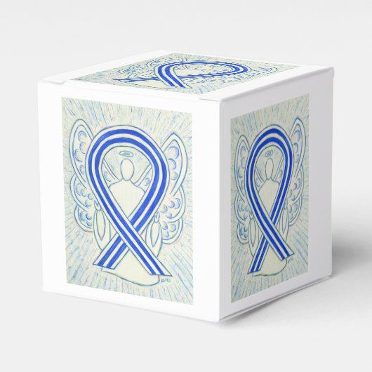 ALS Bewustmaking Ribbon Angel Party Favor Box Bedankdoosjes (Voorkant Zijde)