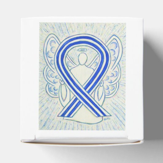 ALS Bewustmaking Ribbon Angel Party Favor Box Bedankdoosjes (Bovenkant)