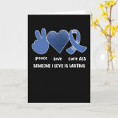 ALS Bewustmakingsmaand Amyotrofe laterale sclerose Kaart (Gele Bloem)