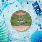 ALS Bewustmakingspapier Borden 7" Papieren Bordje (Feest)