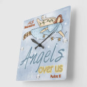 ALS BEWUSTVierkante wandklok (Hoek)