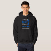 Als bewustzijn Draag ik blauw voor mijn broederlin Hoodie (Voorkant volledig)