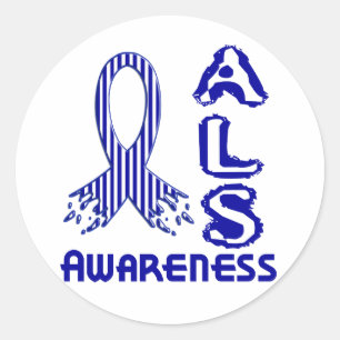 ALS-bewustzijn F2 Ronde Sticker