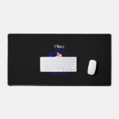 ALS-bewustzijn Funny Unicorn Support Quote Familie Bureaumat (Keyboard & Muis)