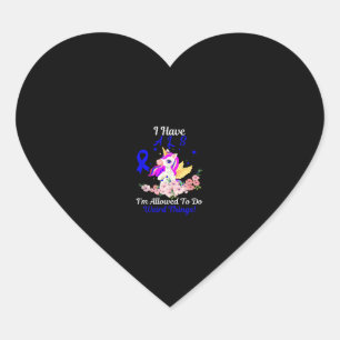 ALS-bewustzijn Funny Unicorn Support Quote Familie Hart Sticker