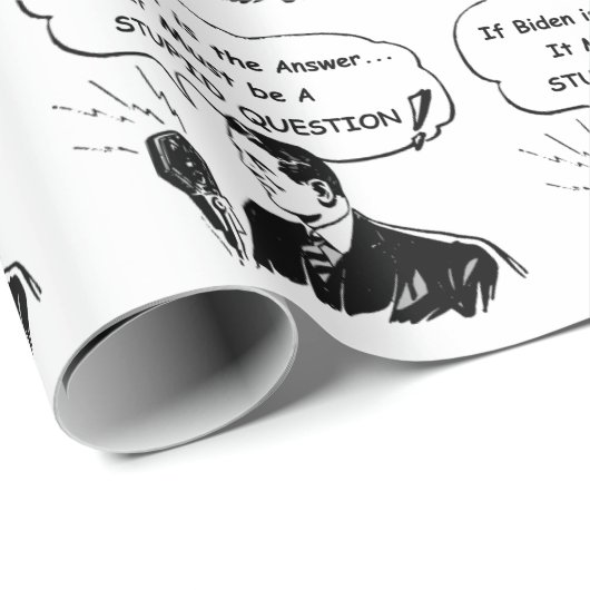 Als Biden het antwoord Comic is Cadeaupapier (Rol Hoek)