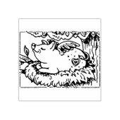 ALS BIGGEN VLIEGEN MAKEN ZE NESTEN, SCHATTIGE VLIE RUBBERSTEMPEL (Afrduk)