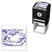 ALS BIGGEN VLIEGEN MAKEN ZE NESTEN, SCHATTIGE VLIE ZELFINKTENDE STEMPEL (In situ)