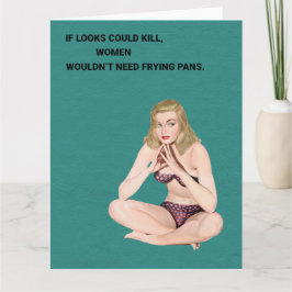 Als blikken de retro-begroeting kunnen doden kaart