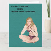 Als blikken de retro-begroeting kunnen doden kaart (Voorkant)