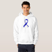 ALS Blue White Ribbon 3 Hoodie (Voorkant volledig)