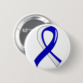 ALS Blue White Ribbon 3 Ronde Button 5,7 Cm (Voorkant /achterkant)