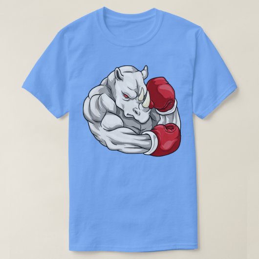 Als bokser met bokshandschoenen t-shirt (Design voorkant)
