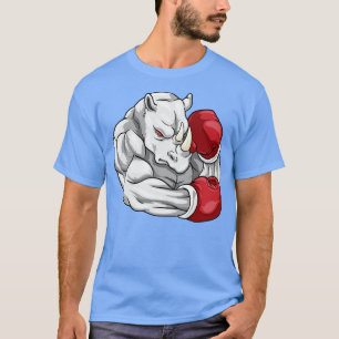 Als bokser met bokshandschoenen t-shirt