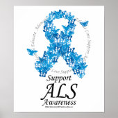 ALS Butterfly-lint Poster (Voorkant)