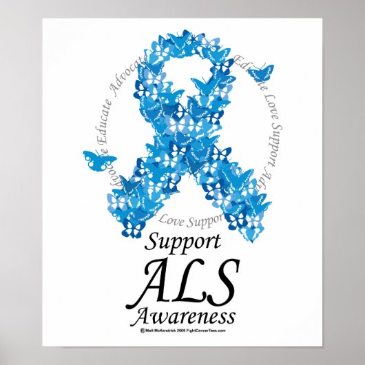 ALS Butterfly-lint Poster (Voorkant)