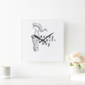 Als cadeau voor Vaderdag Vierkante Klok (Huis)