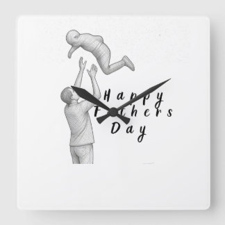 Als cadeau voor Vaderdag Vierkante Klok
