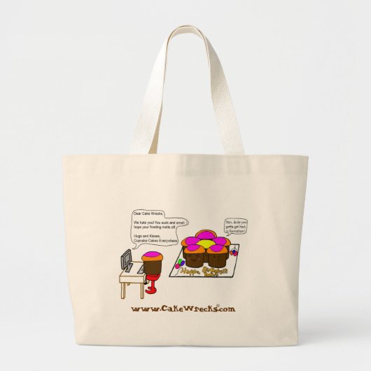 "Als CCCs e-mail"Tas kon Grote Tote Bag (Voorkant)