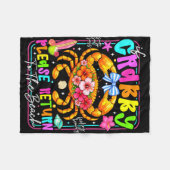 Als chagrijnig terug naar het strand grappige zome fleece deken (Voorkant (Horizontaal))
