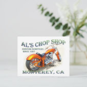 Al's Chop Shop Briefkaart (Staand voorkant)