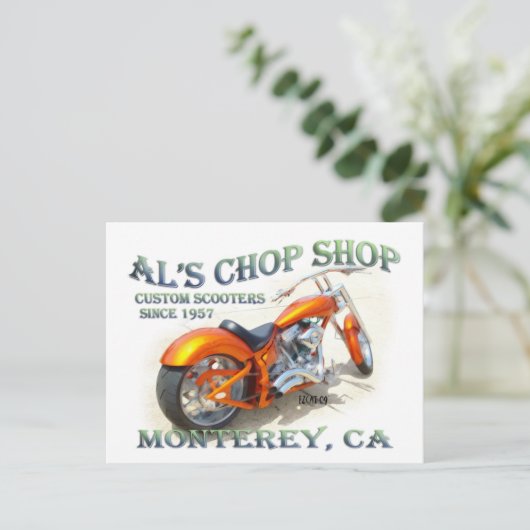 Al's Chop Shop Briefkaart (Staand voorkant)