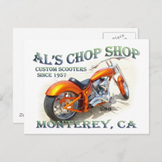 Al's Chop Shop Briefkaart (Voorkant / Achterkant)