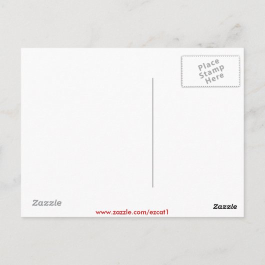 Al's Chop Shop Briefkaart (Achterkant)