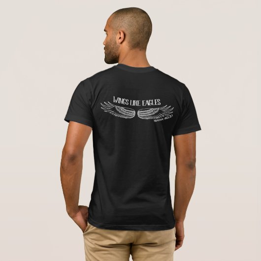 Als Christelijk T-shirt met Eagles (Achterkant volledig)