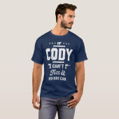 Als Cody niet kan het geven ideeën oplossen Mannen T-shirt (Voorkant volledig)
