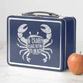 Als Crabby alsjeblieft terugkeert naar Beach Funny (In situ)